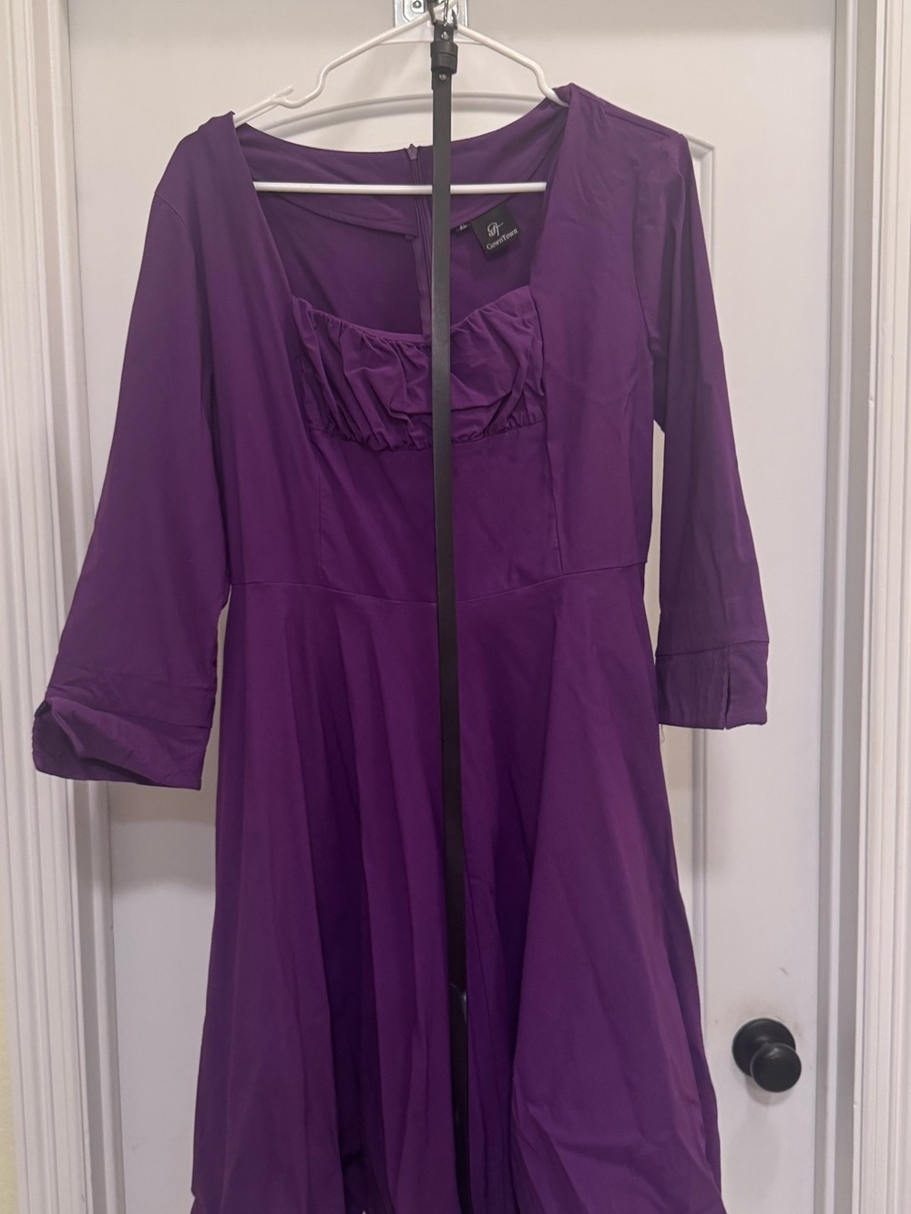 Purple Women's Fit-and-Flare Dress